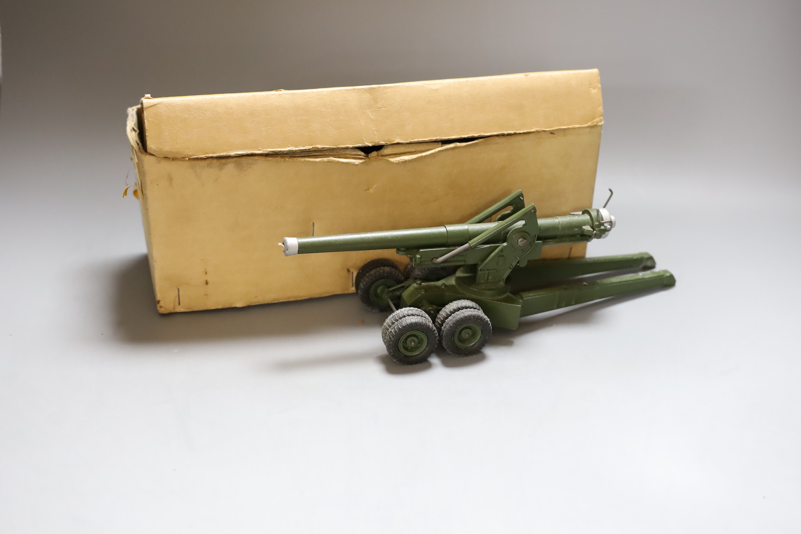 A Britains 155mm Gun, number 2064, boxed